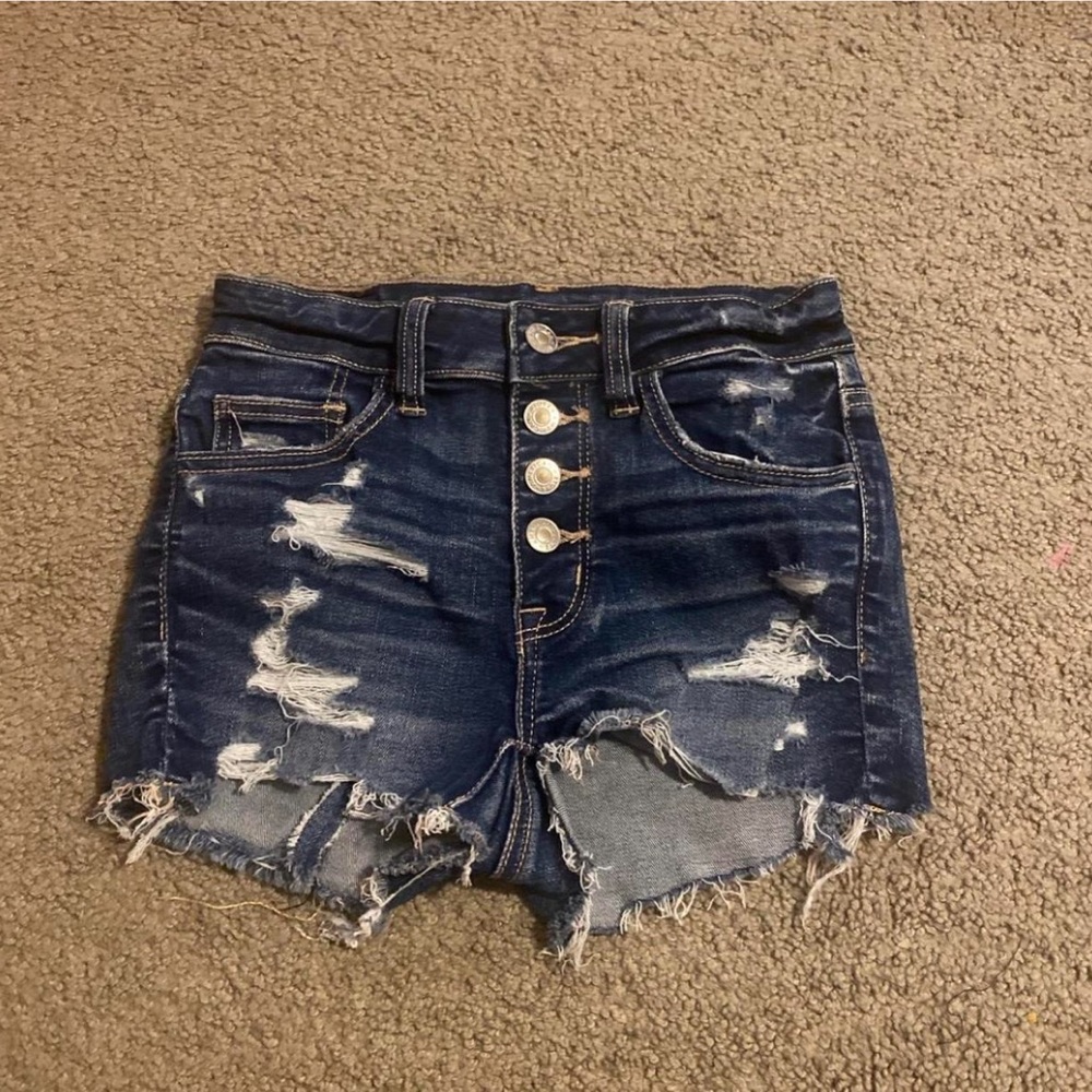 ripped jean shorts